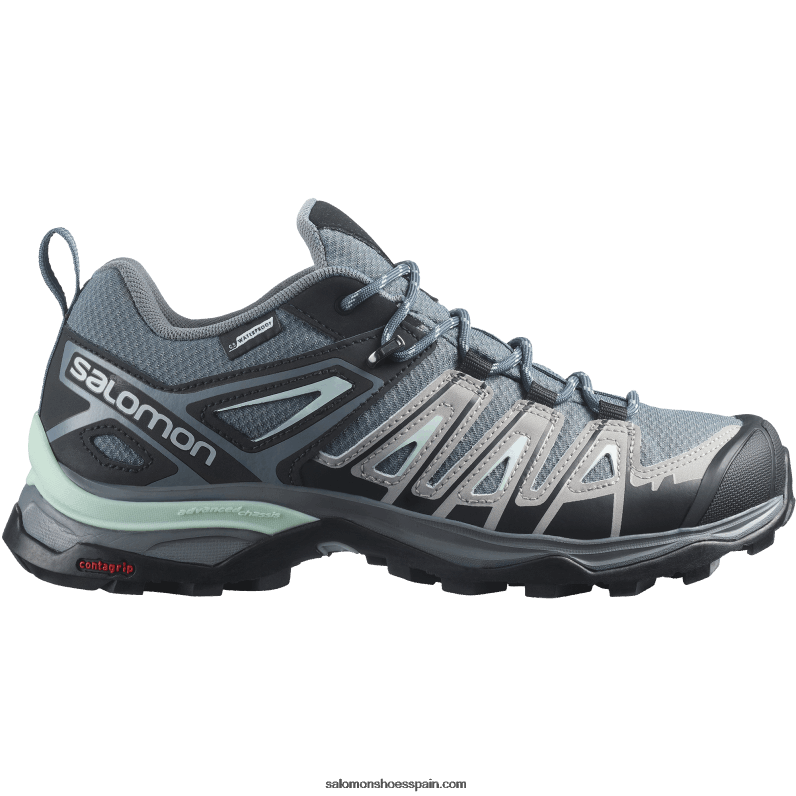 zapatos de senderismo para mujer - x ultra pioneer clima impermeable Salomon 00B0PZ1130 clima tormentoso/aleación/yuca