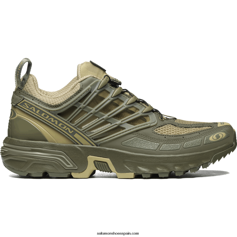 zapatillas deportivas mujer - acs pro Salomon 00B0PZ759 verde grisáceo/verde liquen intenso/noche oliva
