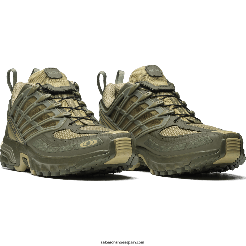 zapatillas deportivas mujer - acs pro Salomon 00B0PZ759 verde grisáceo/verde liquen intenso/noche oliva