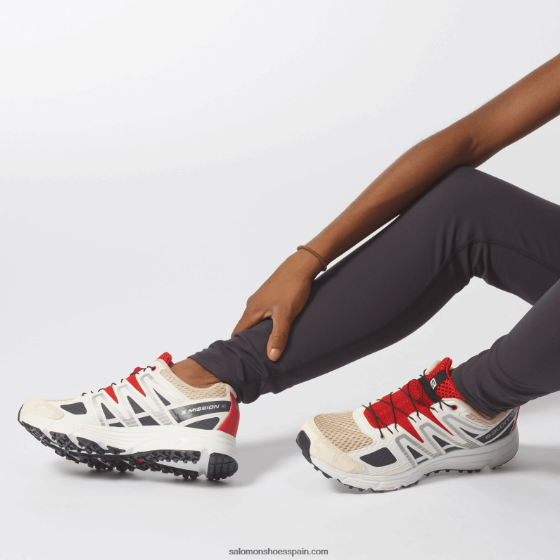 zapatos deportivos de mujer - x-mission 4 Salomon 00B0PZ780 helado de vainilla/ébano/bayas de goji