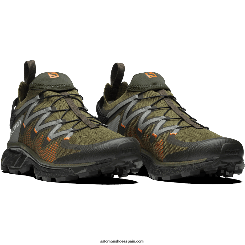 zapatos deportivos de mujer - xt-rush Salomon 00B0PZ776 oliva noche/turba/naranja vibrante