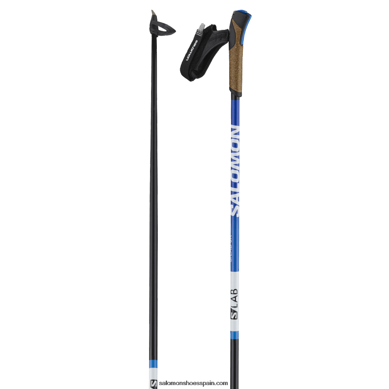 junior - bastones nórdicos clásicos de patinaje para niños - s/lab carbon jr Salomon 00B0PZ1417 raza azul