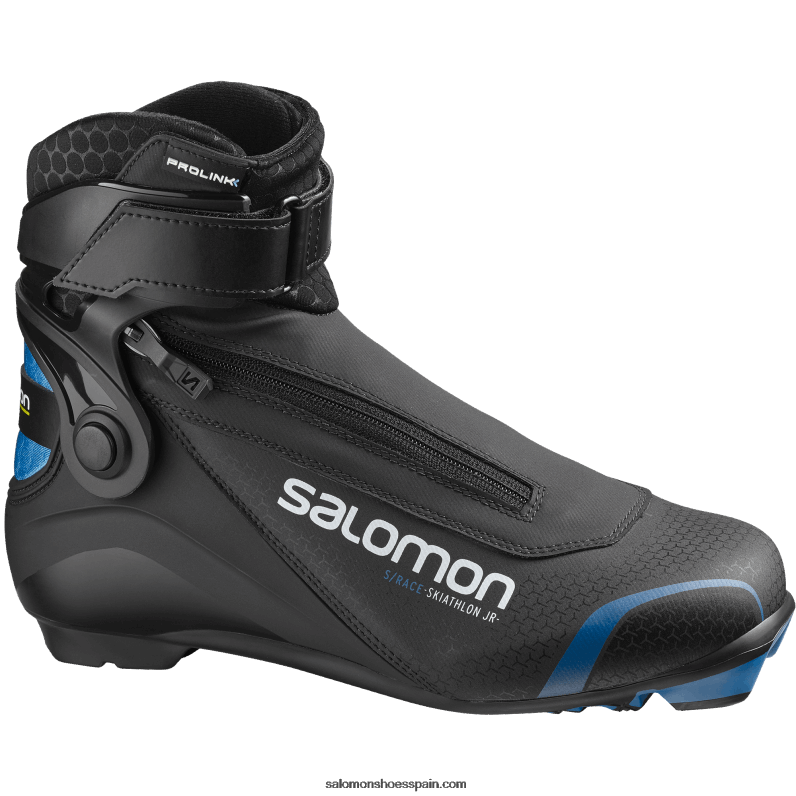 junior - botas de patinaje nórdico clásico para niños - s/race skiathlon junior prolink Salomon 00B0PZ1412 negro/azul proceso