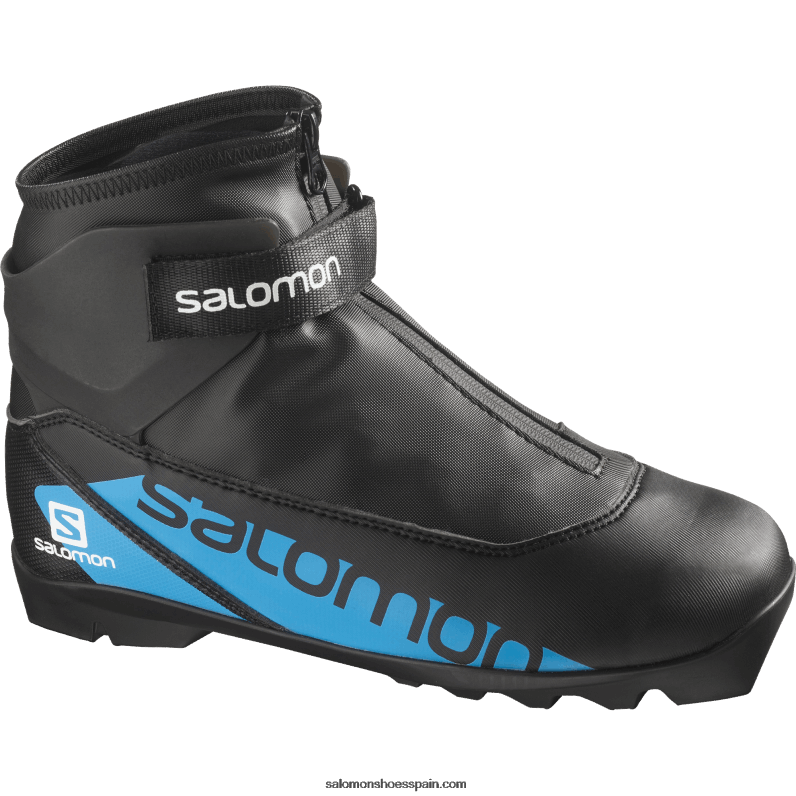 junior - botas nórdicas clásicas de patinaje para niños - r/combi Salomon 00B0PZ1410 negro/azul proceso