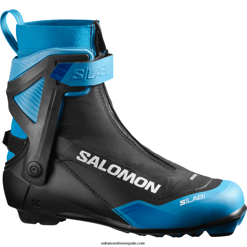 junior - botas nórdicas clásicas de patinaje para niños - s/lab skiathlon cs Salomon 00B0PZ1409 negro/azul proceso