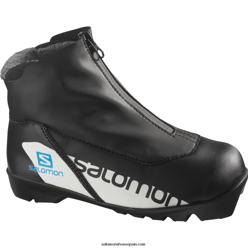 junior - botas nórdicas clásicas niño - rc Salomon 00B0PZ1411 negro/azul proceso