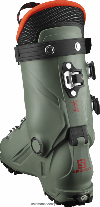 junior - botas all-mountain niño - shift pro 80t at Salomon 00B0PZ1373 verde aceite/negro/naranja