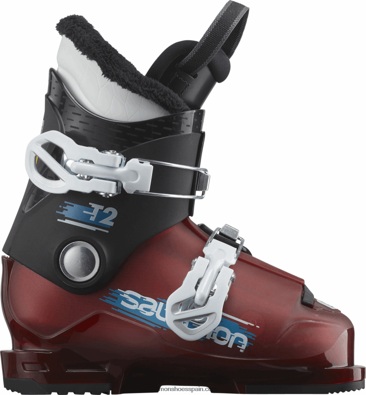 junior - botas de pista para niños - t2 rt Salomon 00B0PZ1379 negro/rojo/blanco