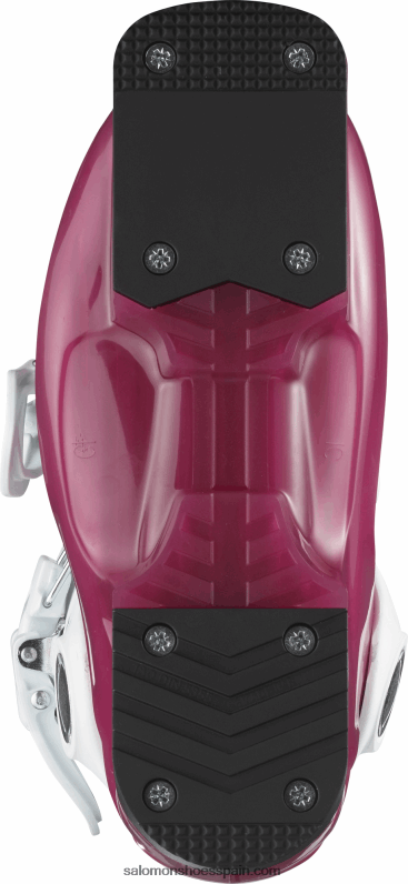 junior - botas de pista para niños - t2 rt girly Salomon 00B0PZ1380 rosa violeta translúcido/blanco