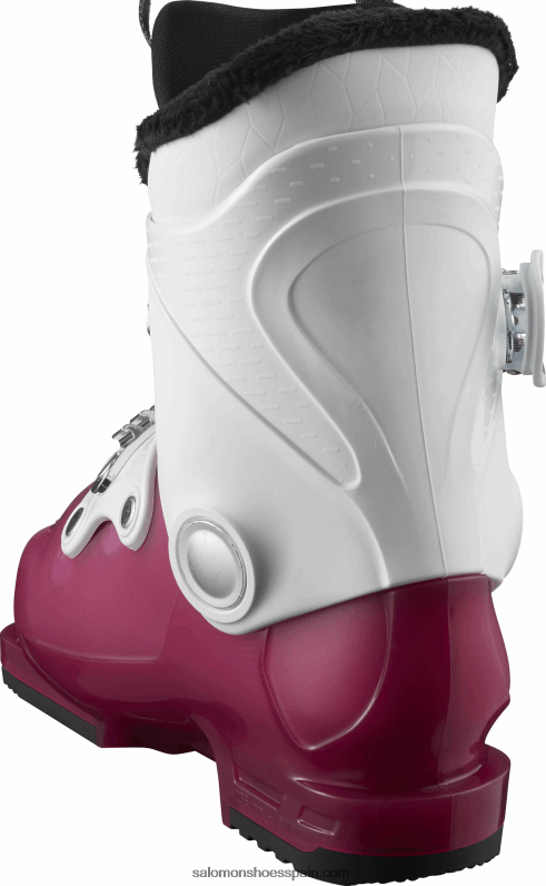 junior - botas de pista para niños - t2 rt girly Salomon 00B0PZ1380 rosa violeta translúcido/blanco