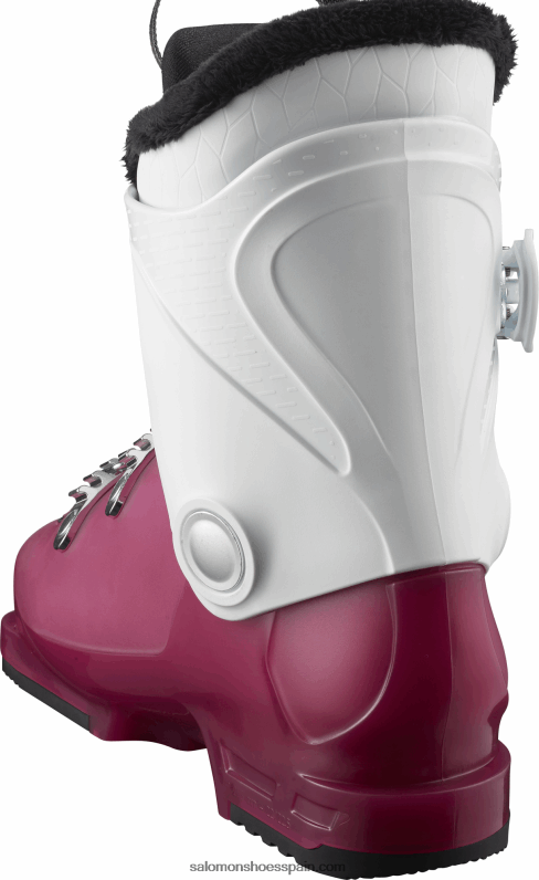 junior - botas de pista para niños - t3 rt girly Salomon 00B0PZ1424 rosa violeta translúcido/blanco