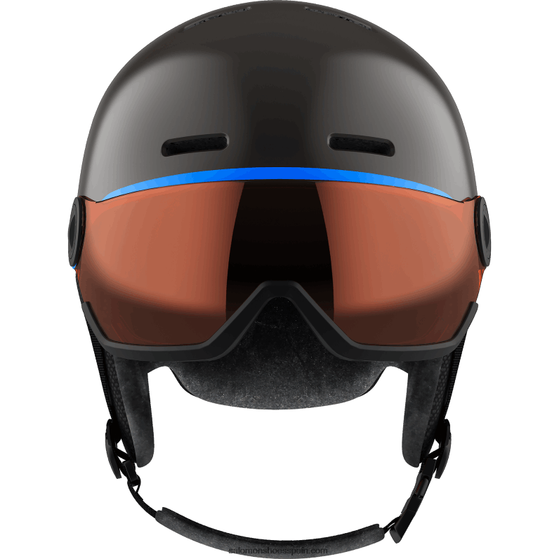 junior - casco para niños - visera grom Salomon 00B0PZ1388 negro