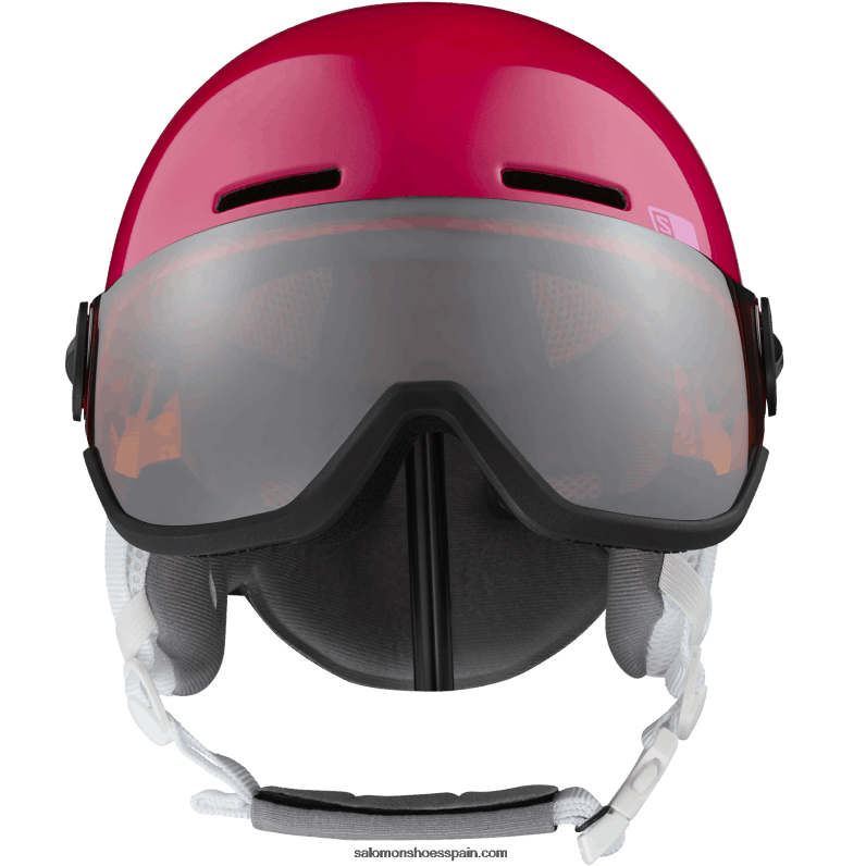 junior - casco para niños - visera grom Salomon 00B0PZ1389 brillante/rosa