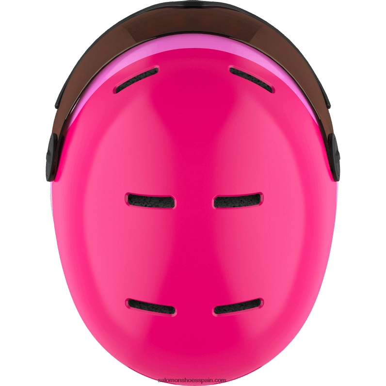 junior - casco para niños - visera grom Salomon 00B0PZ1389 brillante/rosa
