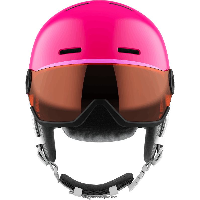 junior - casco para niños - visera grom Salomon 00B0PZ1389 brillante/rosa