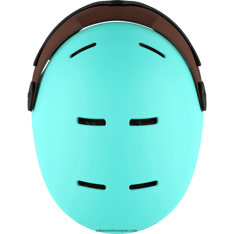 junior - casco para niños - visera grom Salomon 00B0PZ1390 aruba brillante
