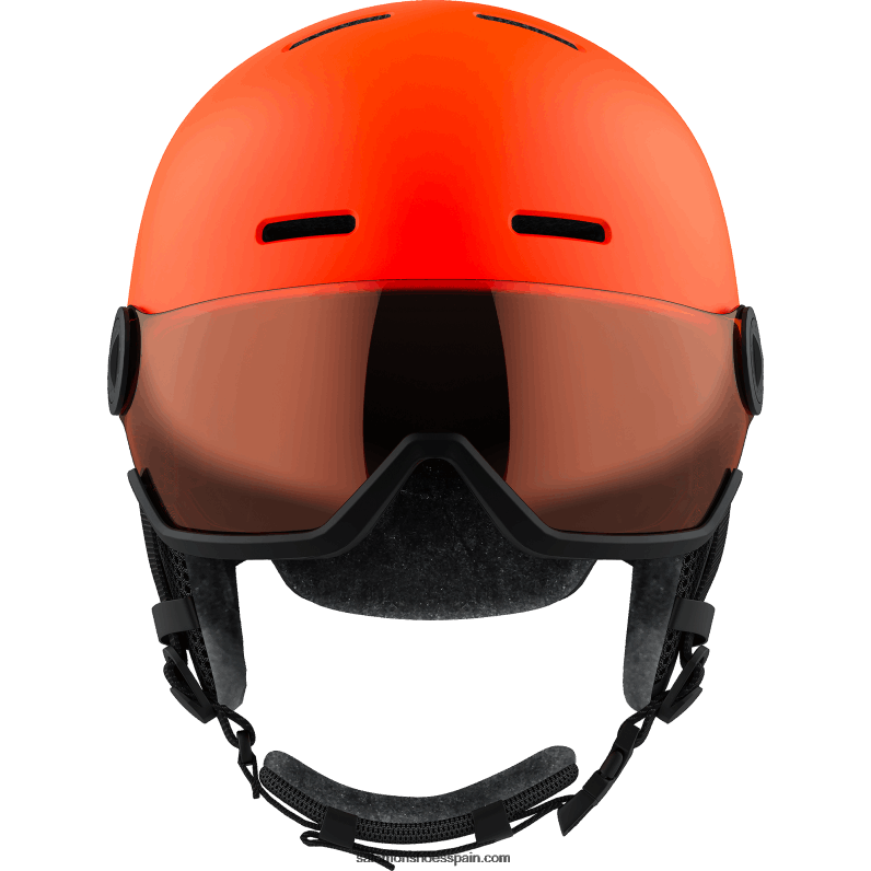 junior - casco para niños - visera grom Salomon 00B0PZ1392 fuego