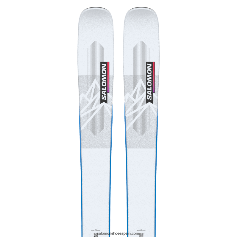 junior - esquís de freeride para niños - qst blank team Salomon 00B0PZ1366 ilusión azul/rojo/proceso azul