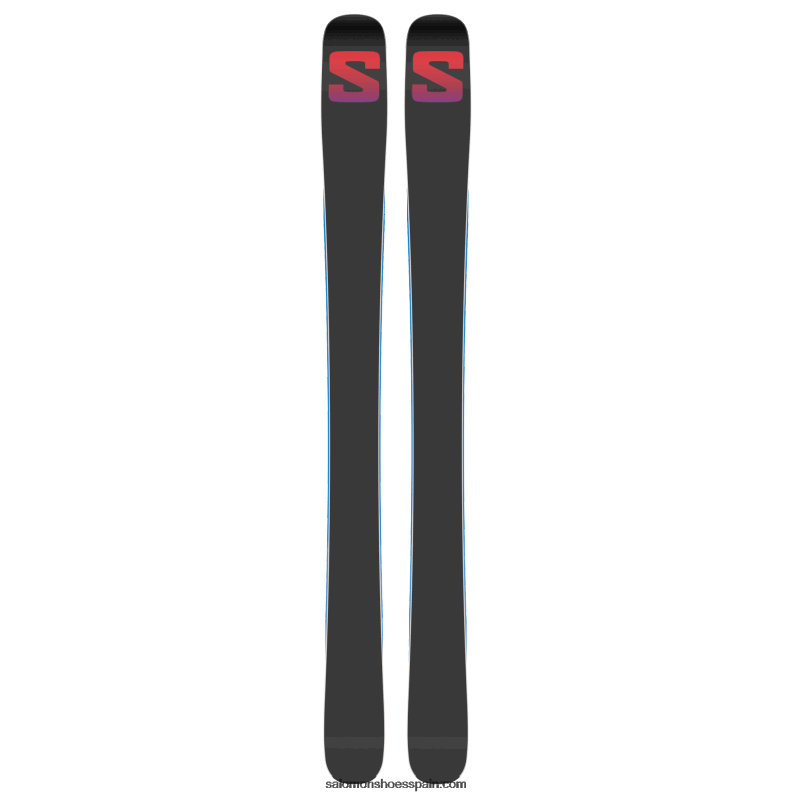 junior - esquís de freeride para niños - qst blank team Salomon 00B0PZ1366 ilusión azul/rojo/proceso azul