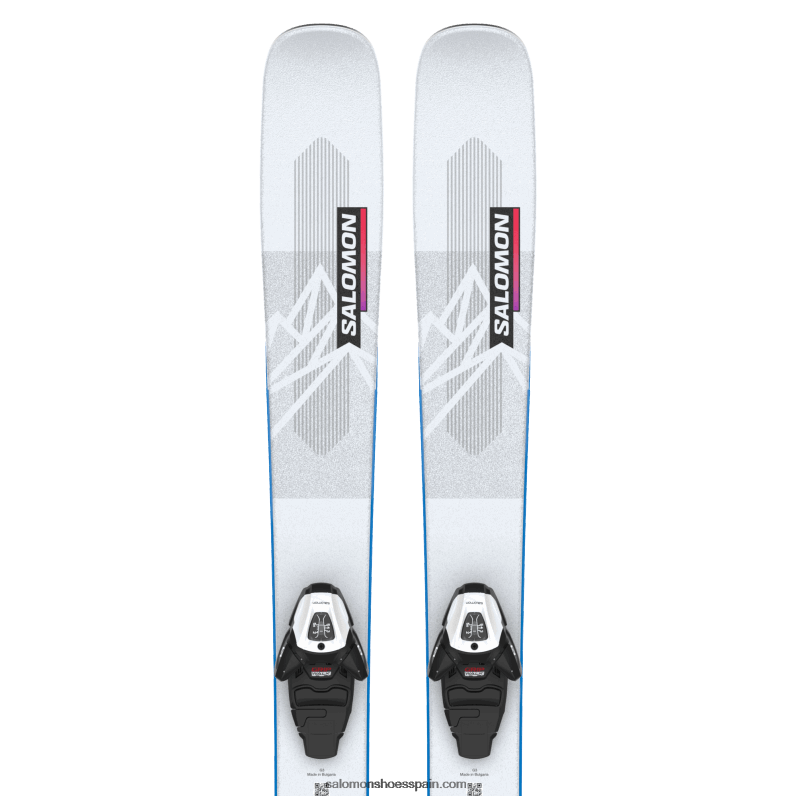 junior - paquete de esquí freeride para niños - qst blank team (y l6) Salomon 00B0PZ1367 ilusión azul/rojo/proceso azul