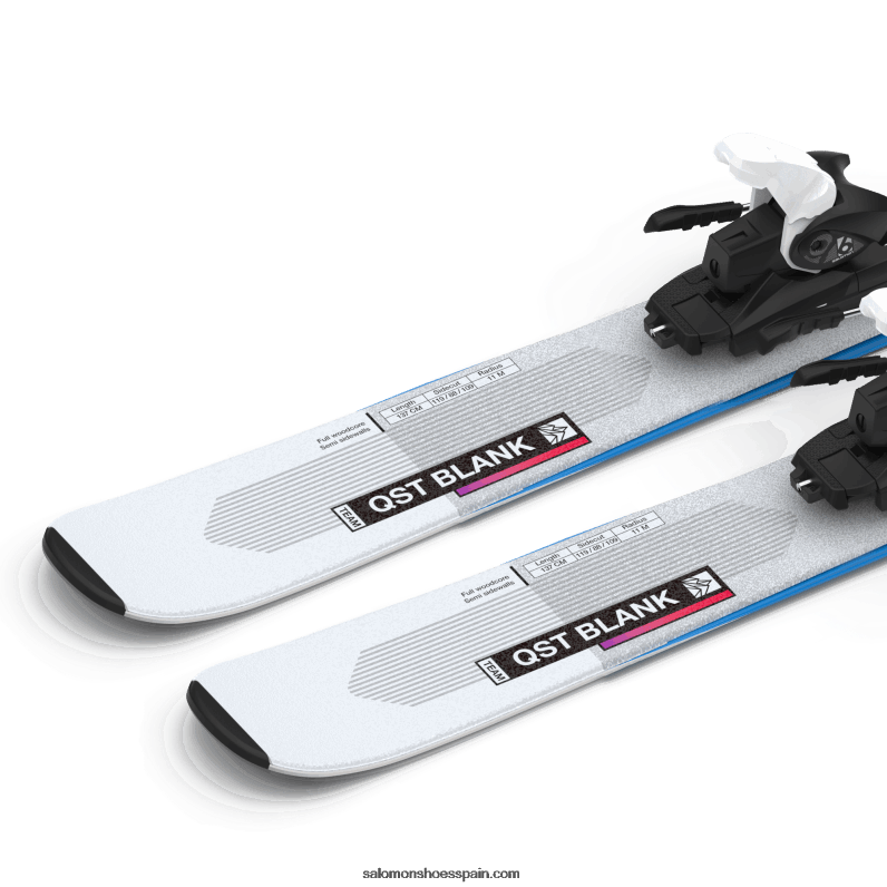 junior - paquete de esquí freeride para niños - qst blank team (y l6) Salomon 00B0PZ1367 ilusión azul/rojo/proceso azul