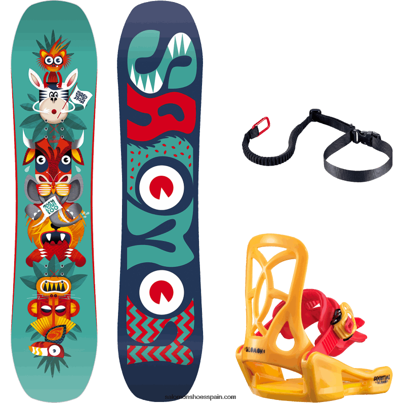 junior - snowboard para niños - paquete de equipo Salomon 00B0PZ1429