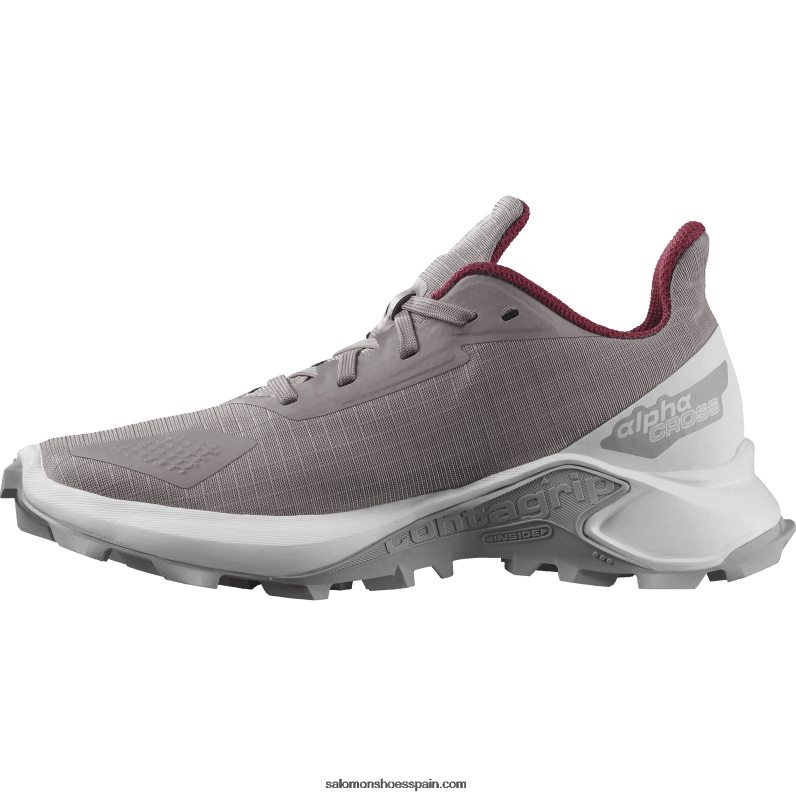 junior - zapatos para niños - alphacross blast Salomon 00B0PZ1350 codorniz/blanco/azul perla