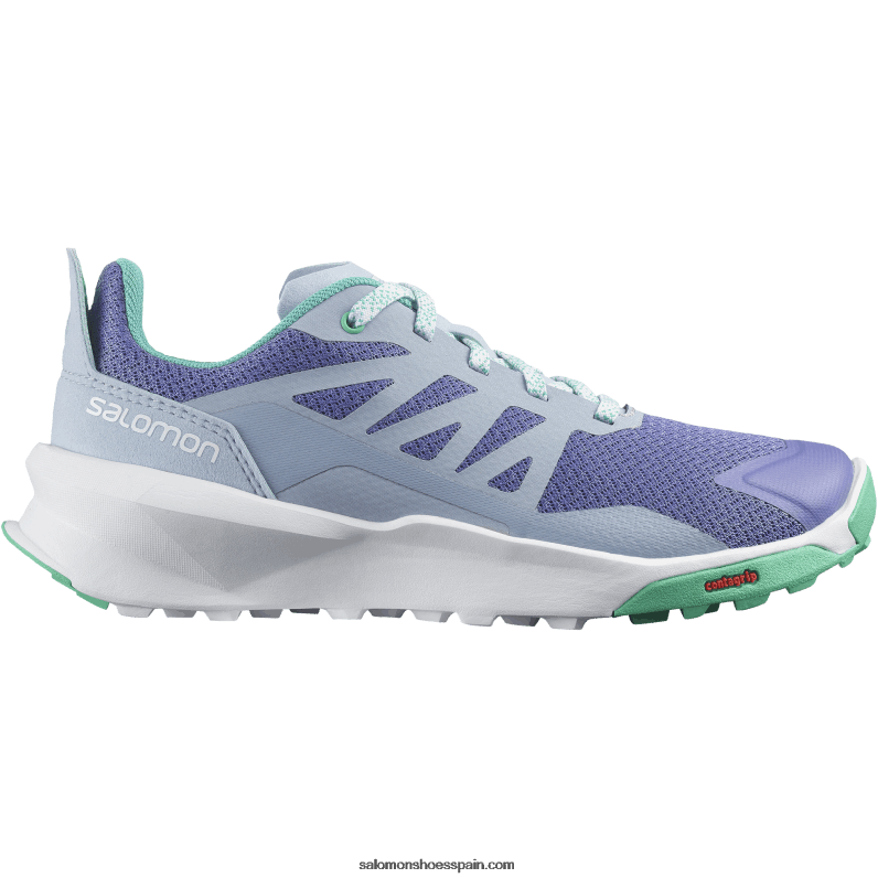 junior - zapatos para niños - patrulla Salomon 00B0PZ1348 terciopelo mañana/azul zen/hoja de menta