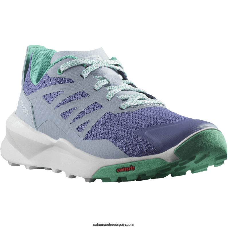 junior - zapatos para niños - patrulla Salomon 00B0PZ1348 terciopelo mañana/azul zen/hoja de menta