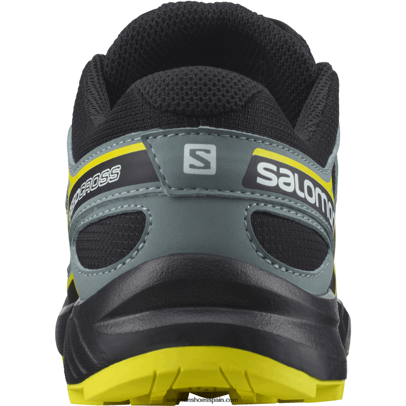 junior - zapatos para niños - speedcross Salomon 00B0PZ1351 negro/prímula