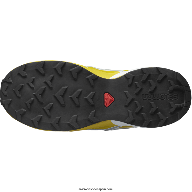 junior - zapatos para niños - speedcross clima impermeable Salomon 00B0PZ1343 negro/hierro forjado/limón