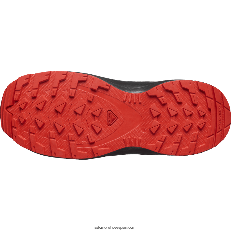 junior - zapatos para niños - xa pro v8 Salomon 00B0PZ1356 negro/azul lapislázuli/rojo fuego