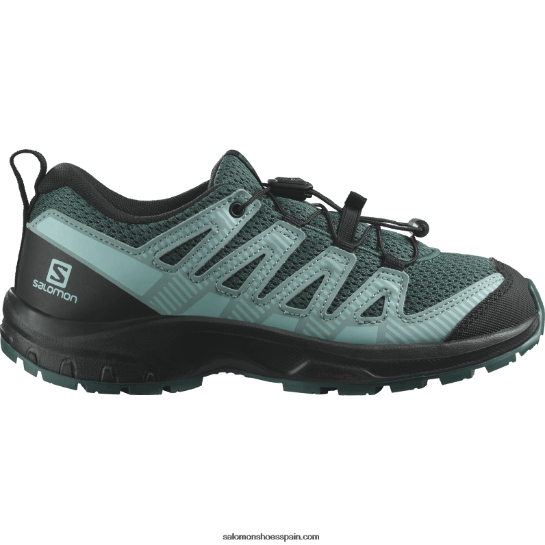 junior - zapatos para niños - xa pro v8 Salomon 00B0PZ1358 stargazer/negro/resplandor azul