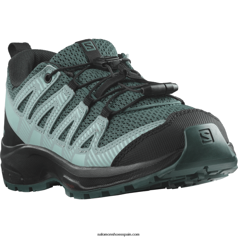 junior - zapatos para niños - xa pro v8 Salomon 00B0PZ1358 stargazer/negro/resplandor azul
