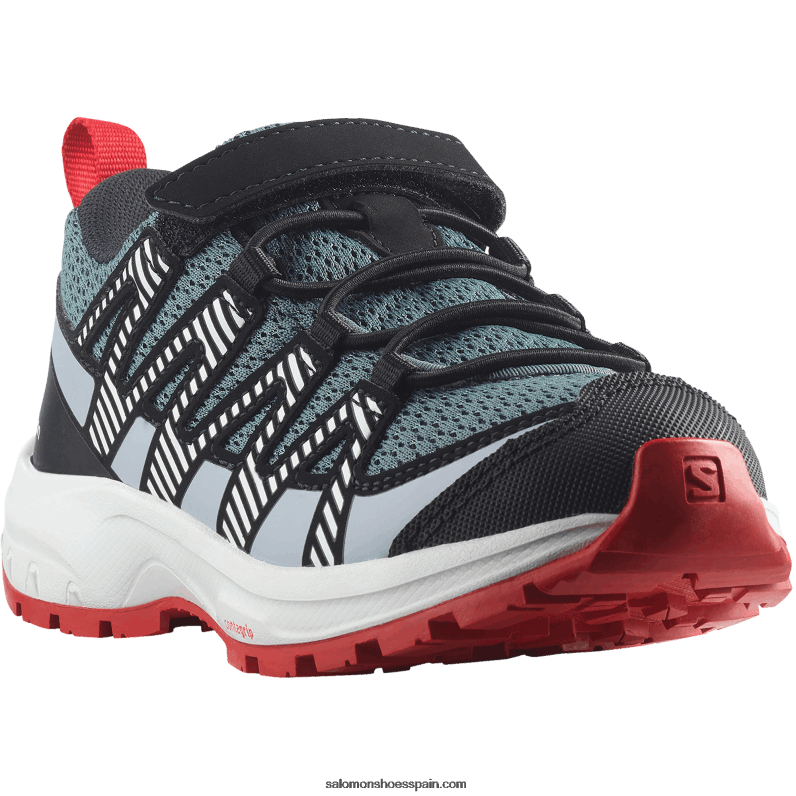 junior - zapatos para niños - xa pro v8 Salomon 00B0PZ1363 clima tormentoso/azul zen/bayas de goji