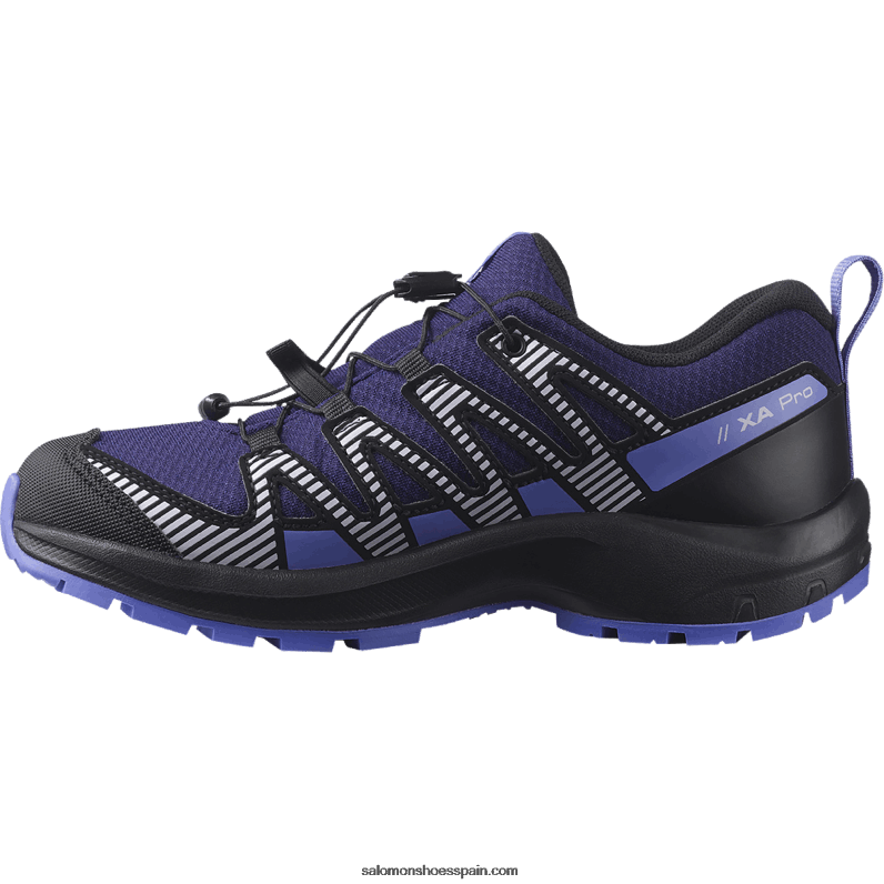 junior - zapatos para niños - xa pro v8 clima waterproof Salomon 00B0PZ1359 aura astral/negro/púrpura jaspeado