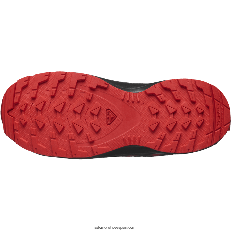 junior - zapatos para niños - xa pro v8 clima waterproof Salomon 00B0PZ1361 imán/negro/rojo amapola