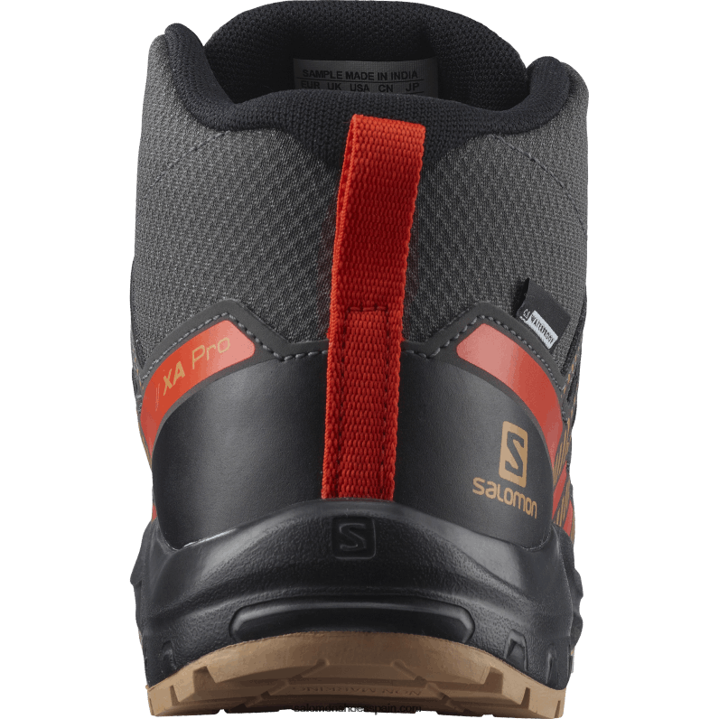 junior - zapatos para niños - xa pro v8 mid clima waterproof Salomon 00B0PZ1342 imán/bellota/tomate cherry