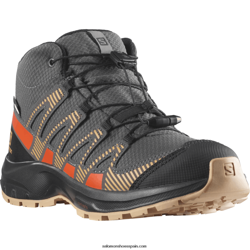 junior - zapatos para niños - xa pro v8 mid clima waterproof Salomon 00B0PZ1342 imán/bellota/tomate cherry