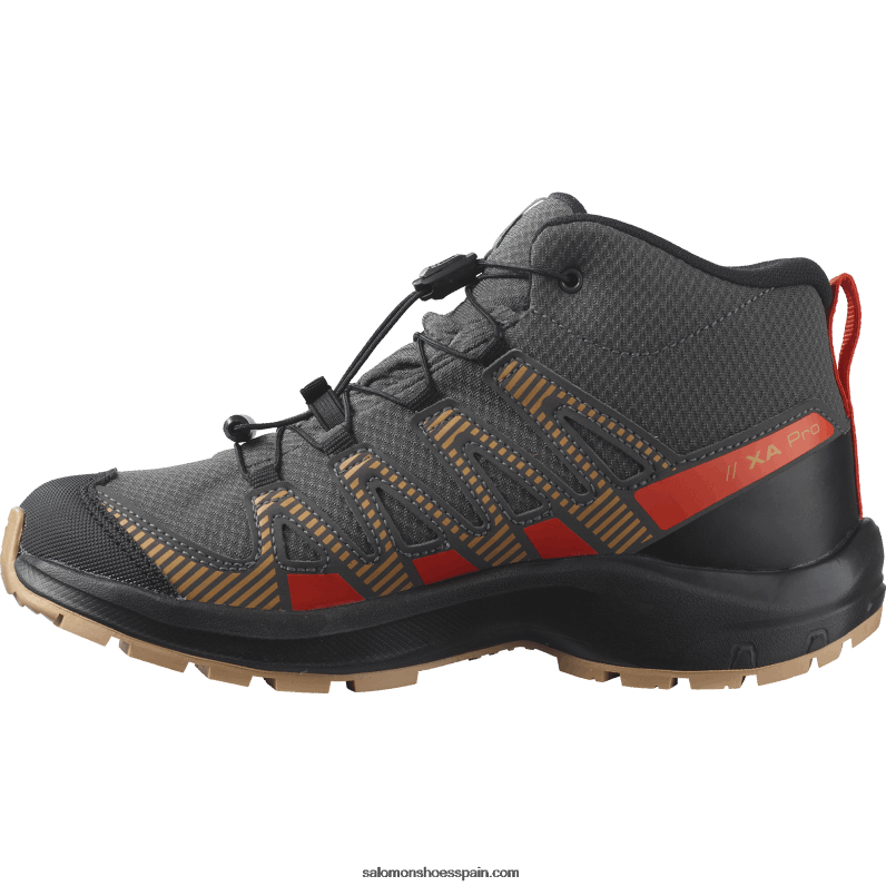 junior - zapatos para niños - xa pro v8 mid clima waterproof Salomon 00B0PZ1342 imán/bellota/tomate cherry